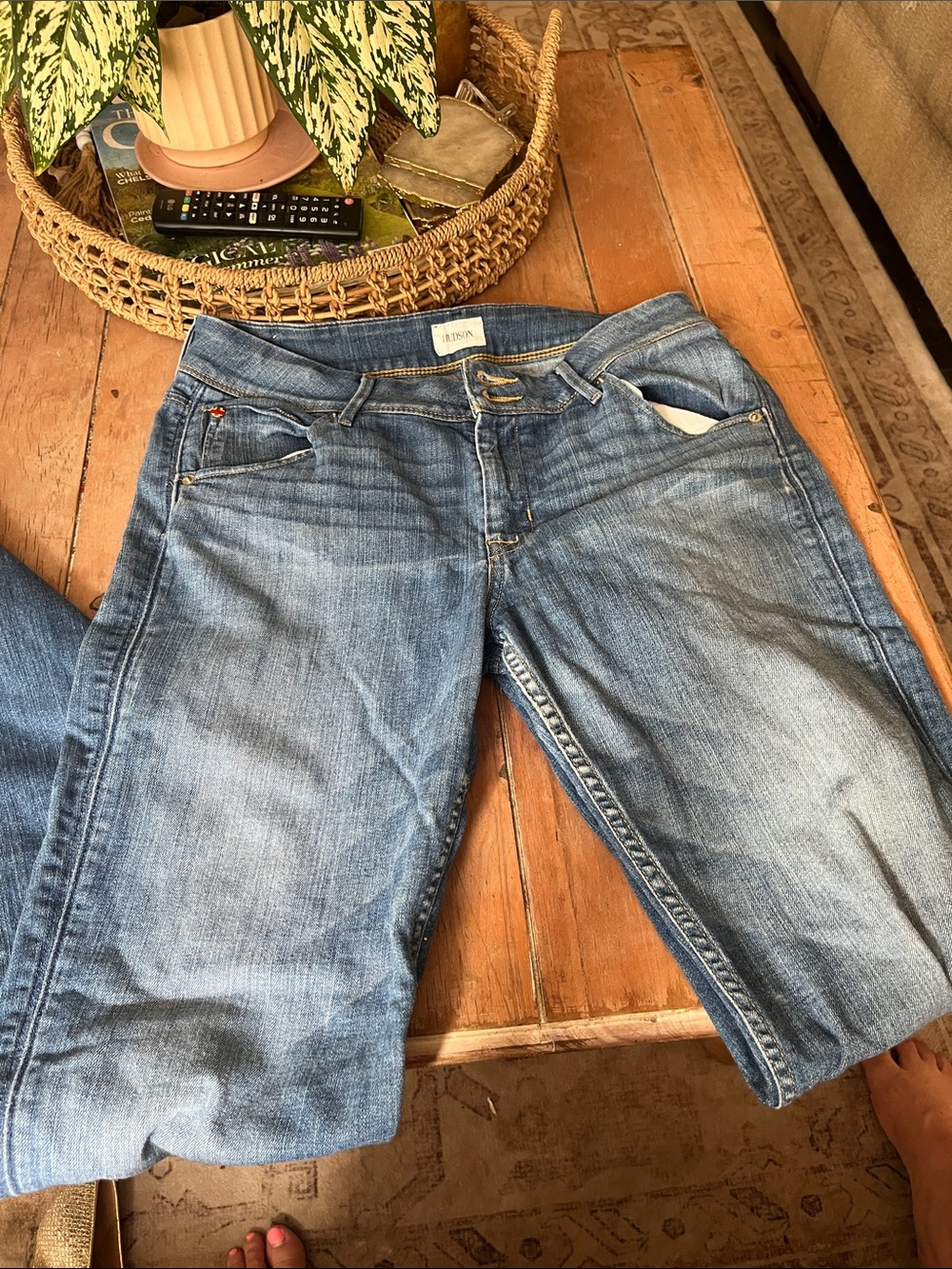 Hudson Jeans Light Blue Boyfriend Denim Shorts